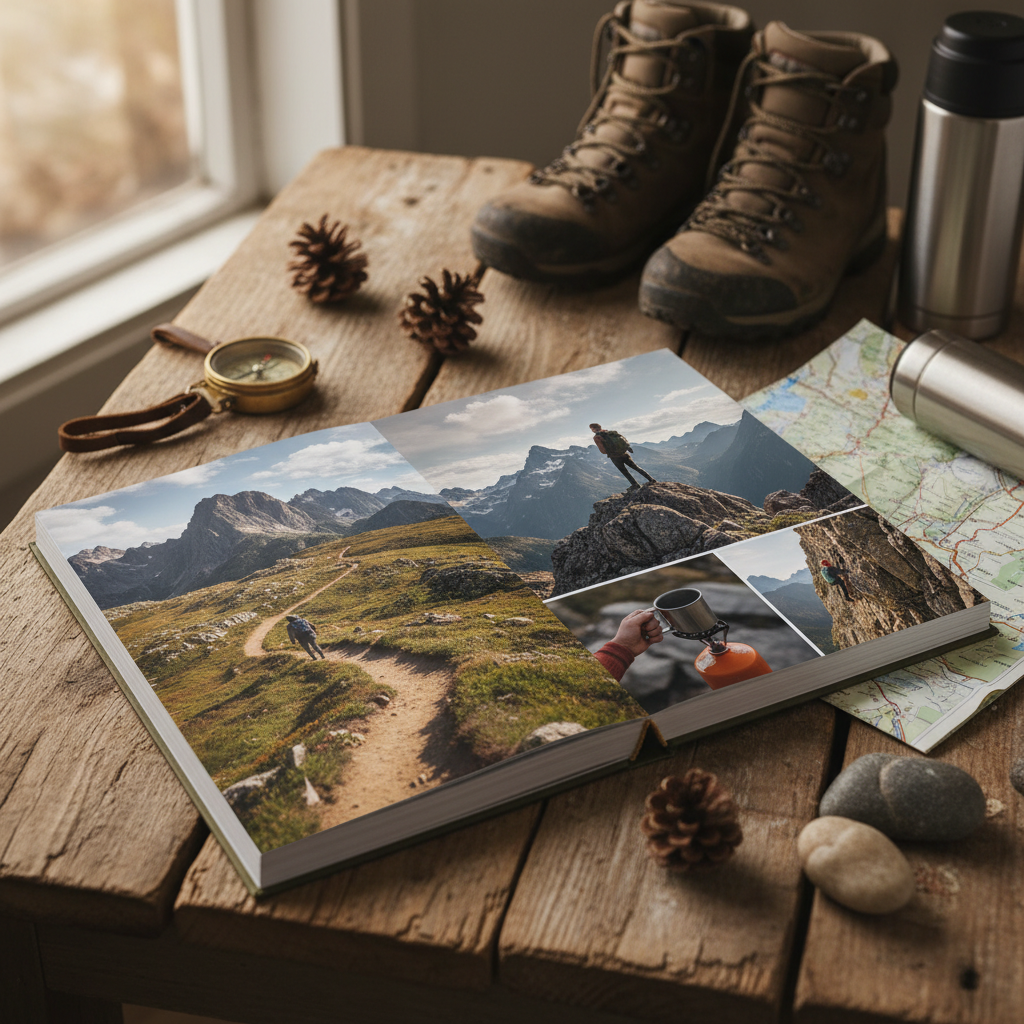 Álbum de fotos temático de viajes apaisado 29x22 cm personalizado - Printoria