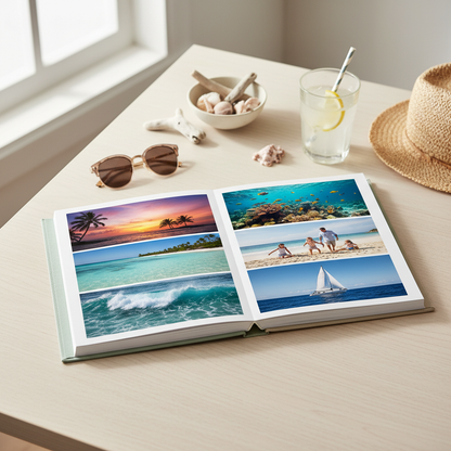 Álbum de fotos clásico 20x29 cm personalizado vacaciones playa - Printoria