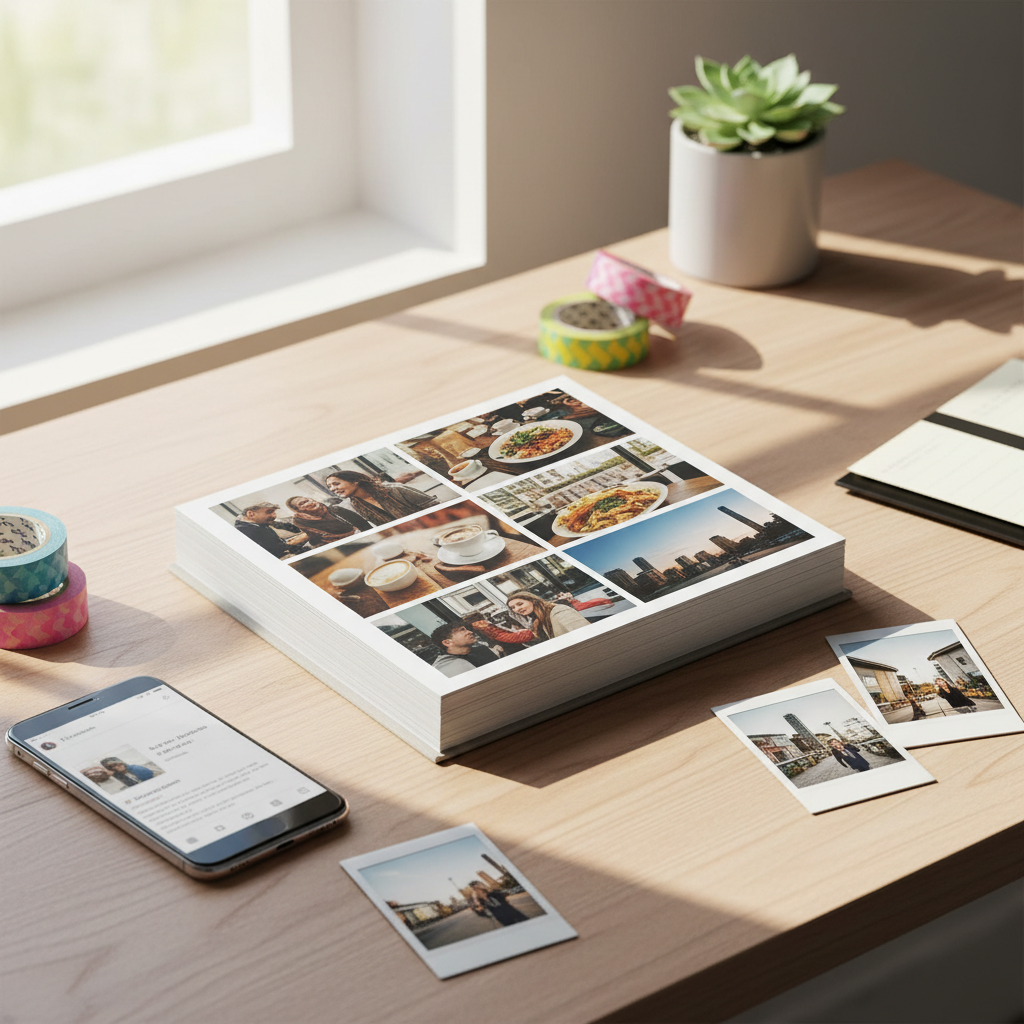 Álbum de fotos Instalbums 15x15 cm personalizado ciudad Instagram - Printoria