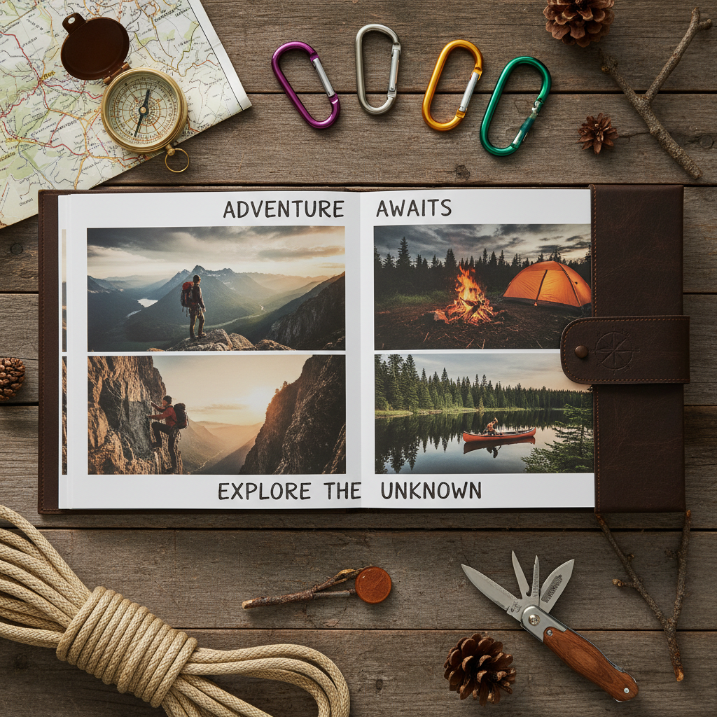 Álbum de fotos temático de aventuras clásico 20x29 cm personalizado - Printoria