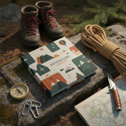 Álbum de fotos temático de aventuras personalizado portada cerrado - Printoria