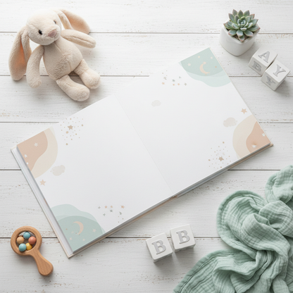 Álbum de fotos temático de bebés cuadrado 20x20 cm personalizado - Printoria