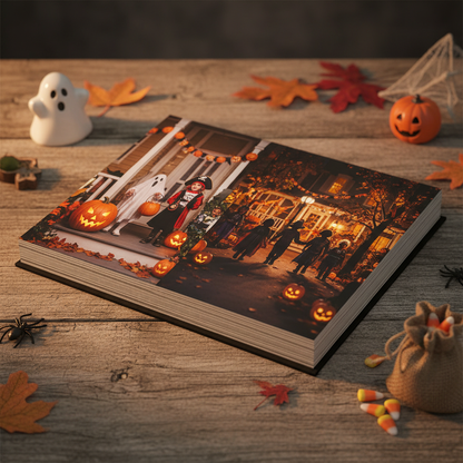 Álbum de fotos temático de Halloween personalizado diseño fantasmas - Printoria