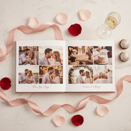 Álbum de fotos temático Love mini 20x15 cm personalizado - Printoria