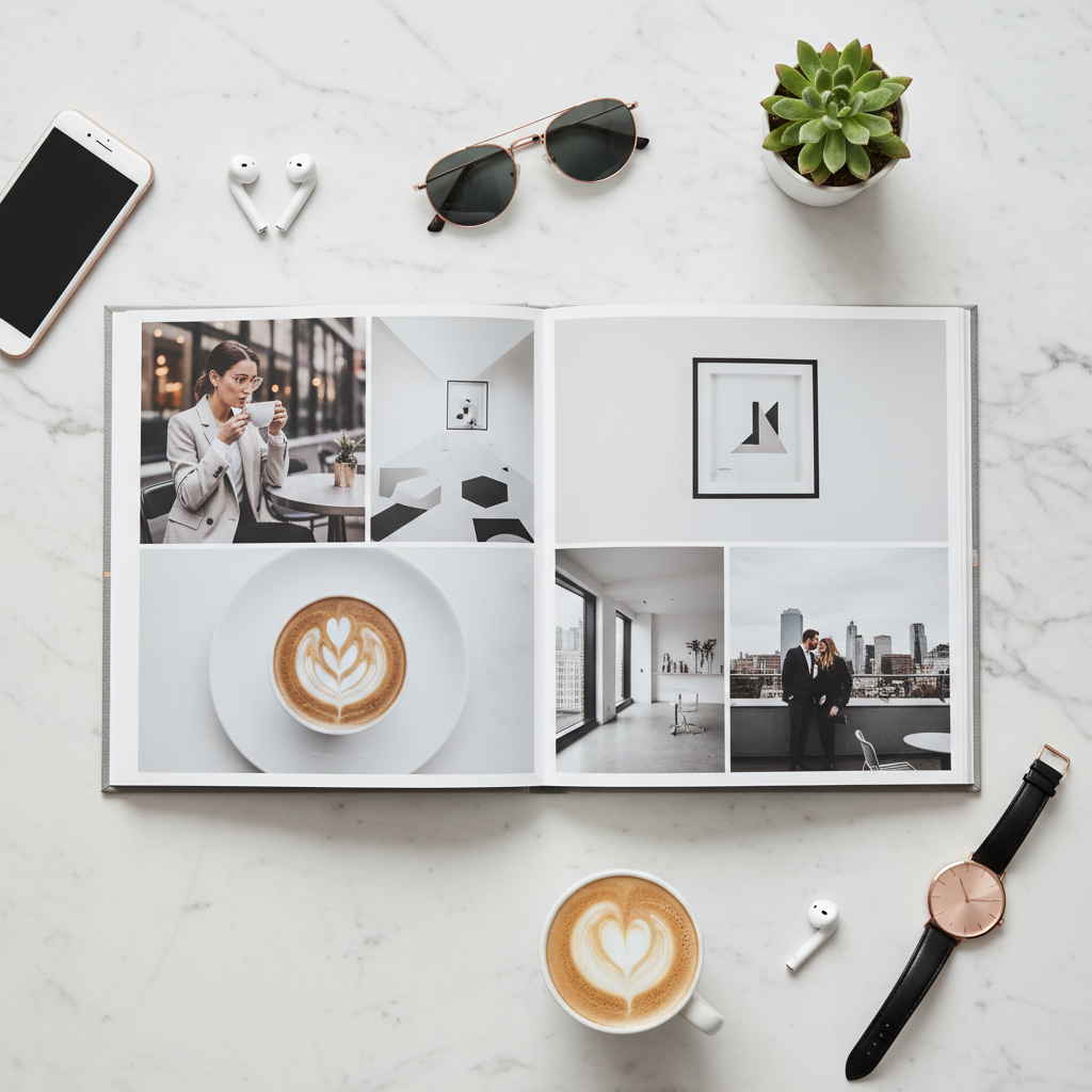 Álbum de fotos temático Trendy clásico 20x29 cm personalizado - Printoria