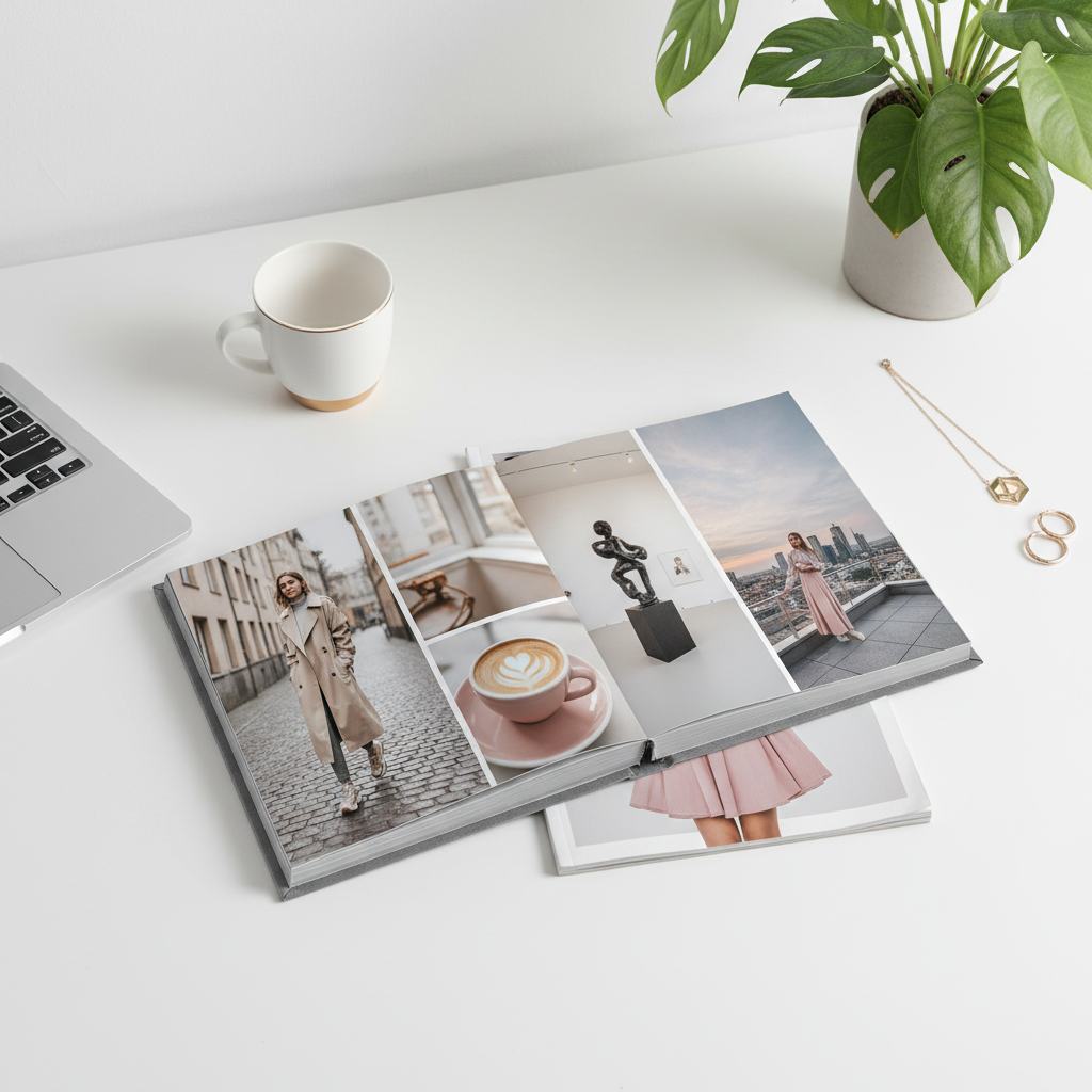 Álbum de fotos temático Trendy cuadrado 20x20 cm personalizado - Printoria