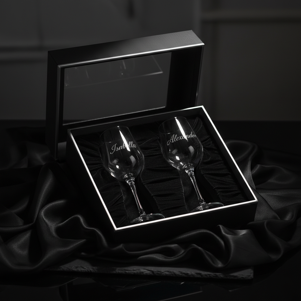 Copas grabadas láser pack 2 personalizadas con nombres - Printoria