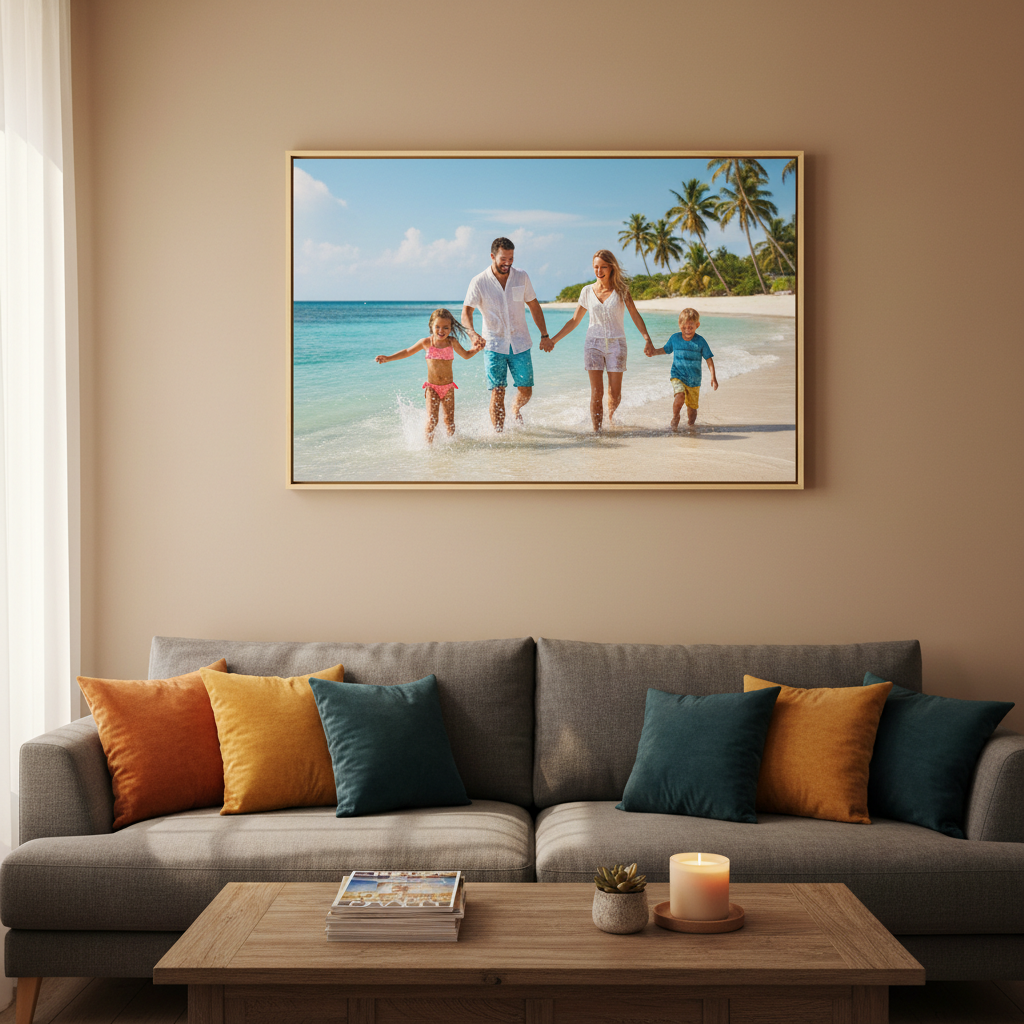 Lienzo personalizado 70x50 cm horizontal con paisaje - Printoria