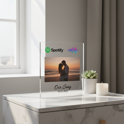 Metacrilato personalizado A6 Our Song con código Spotify - Printoria