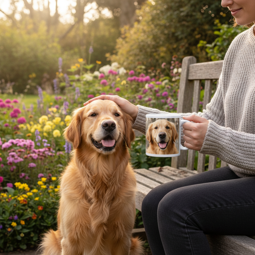 Taza personalizada impresa con perro mascota - Printoria