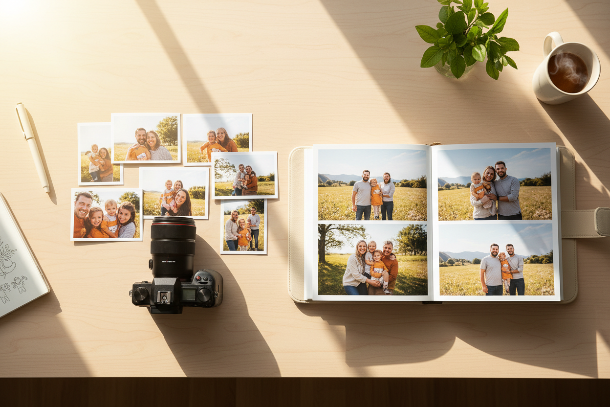 Espacio de trabajo profesional para crear álbumes de fotos personalizados - Printoria